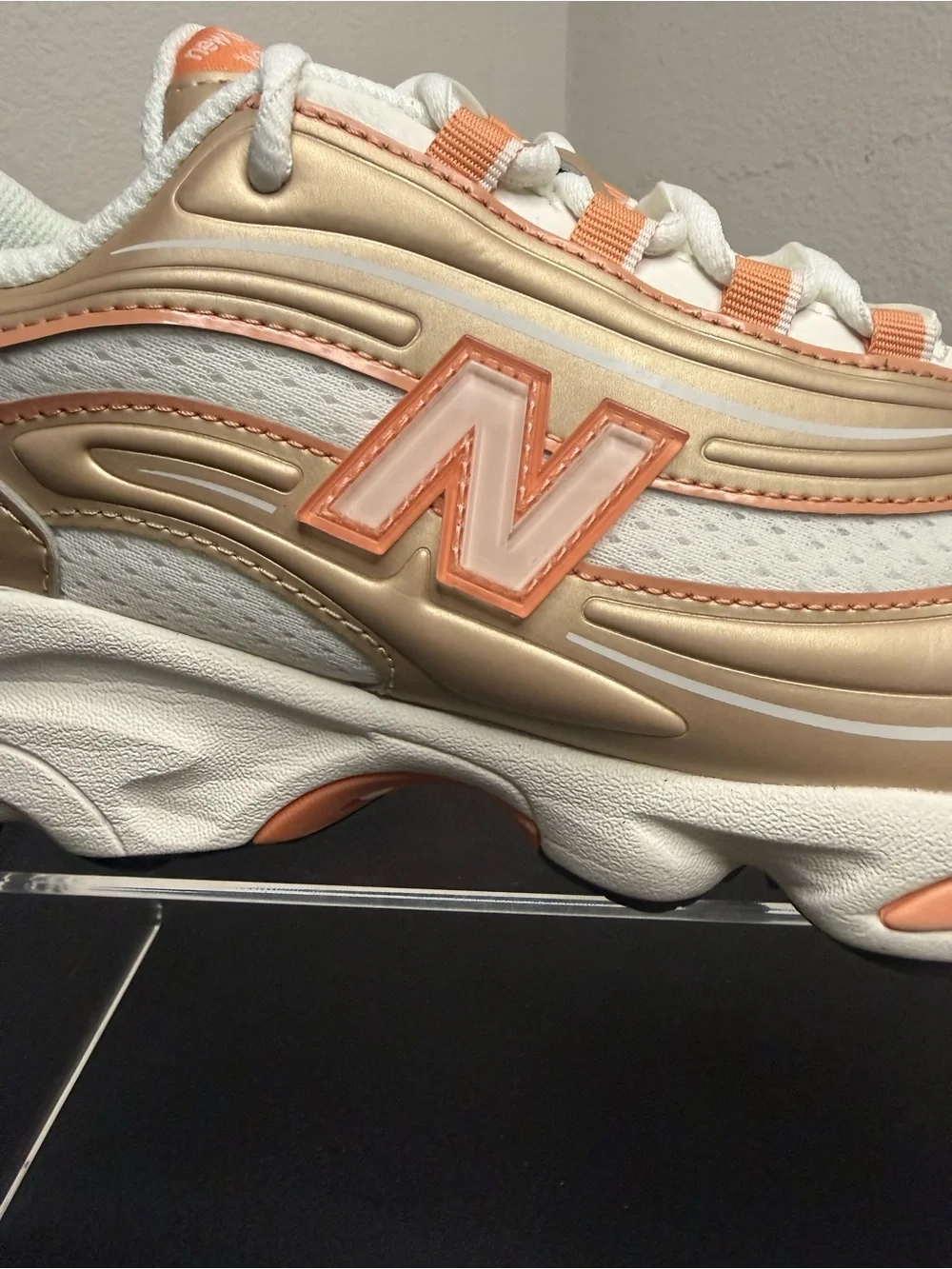 New Balance Kids 1000 Sneakers - White, Peach & Tan